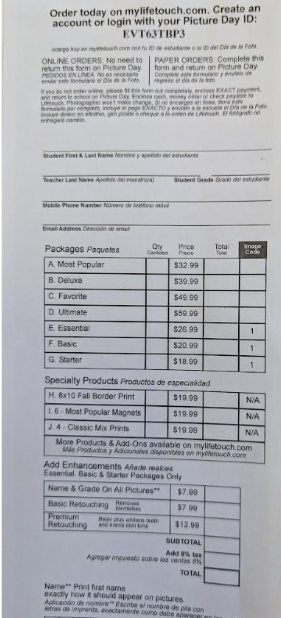 Order Form