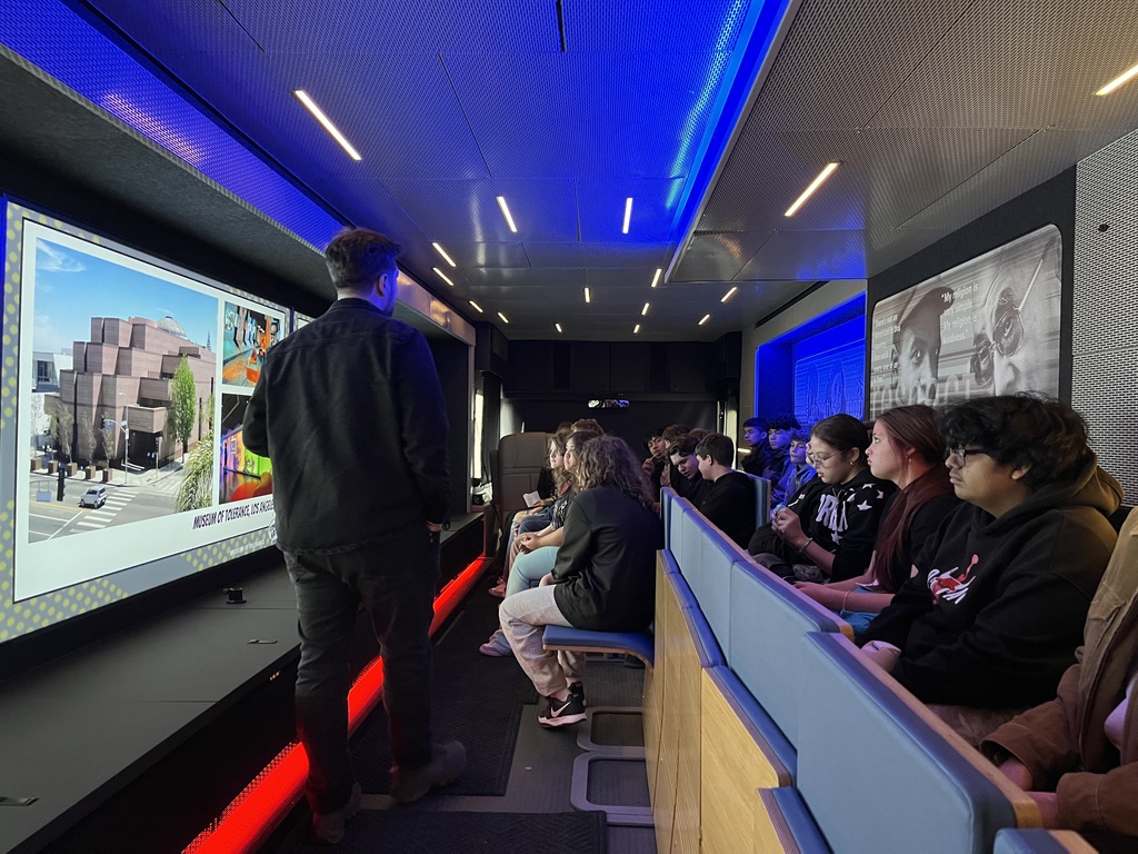 Images of the Mobile Museum of Tolerance for Grades 7-12