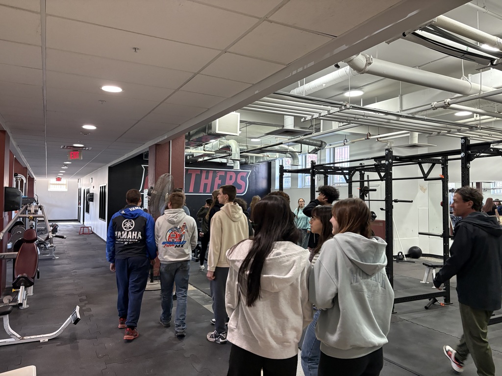 Students explored campus resources, such as the weight room and gym of Albany College of Pharmacy