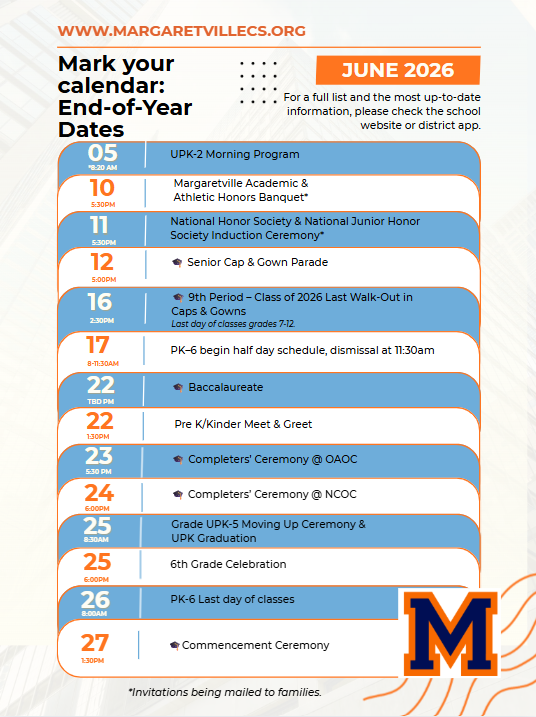 Schedule of June events