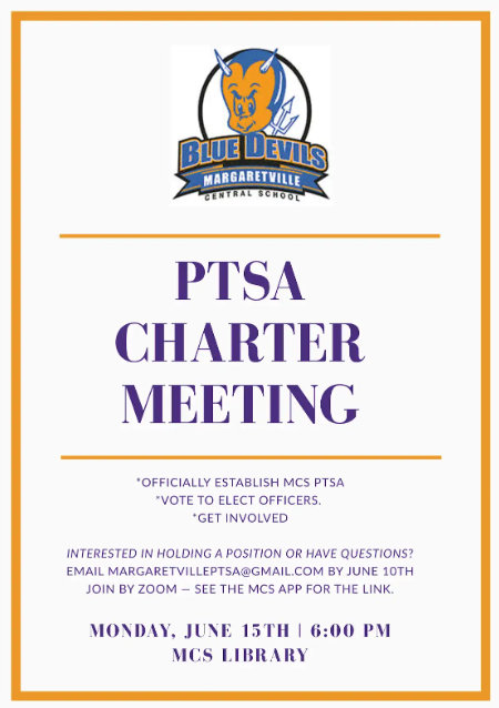 PTSA Charter meeting poster