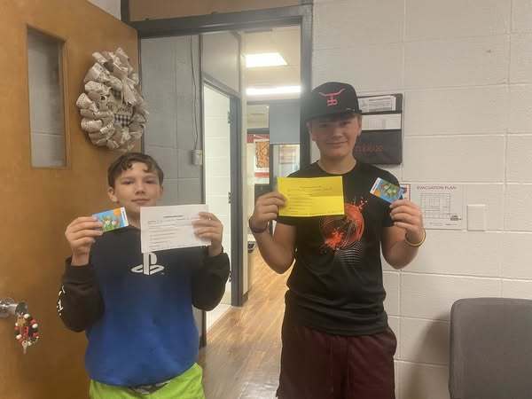 glow winners at Middle School