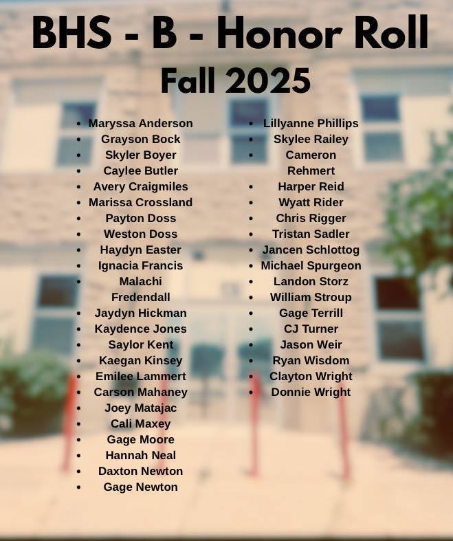 b honor roll