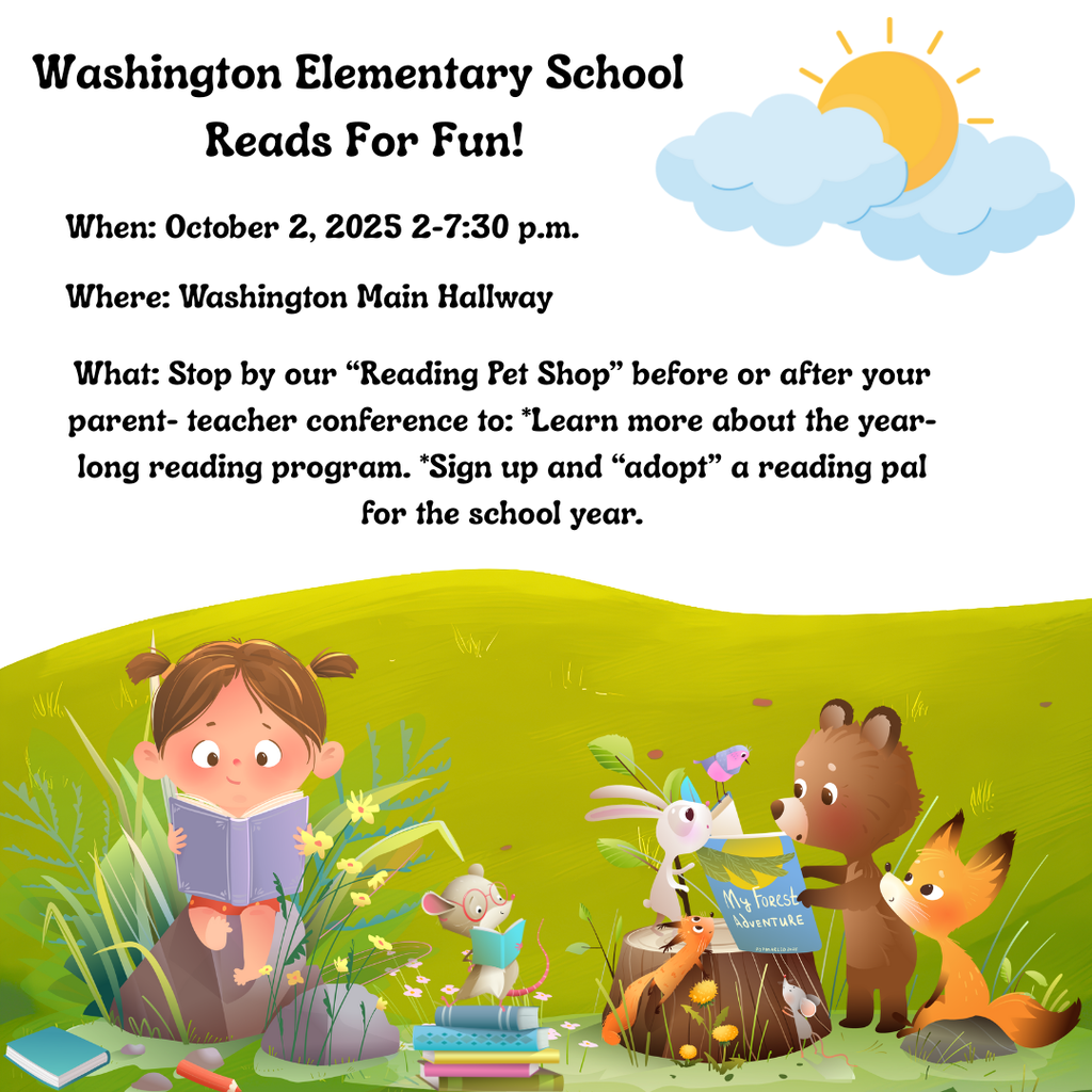 washington elementary school reads for fun