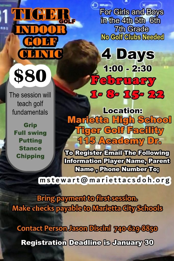 tiger indoor golf clinic