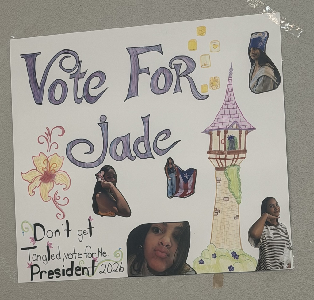 Voting is happening for student council this week. The pictures are of the Student Council candidate posters