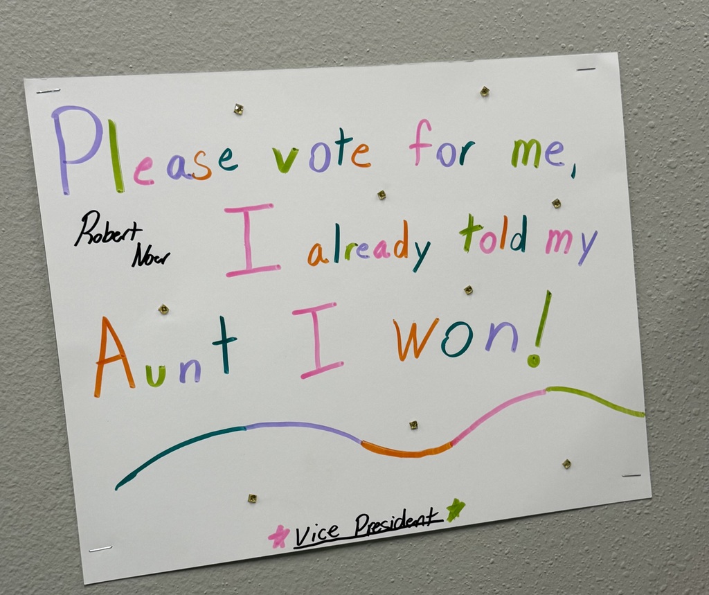 Voting is happening for student council this week. The pictures are of the Student Council candidate posters