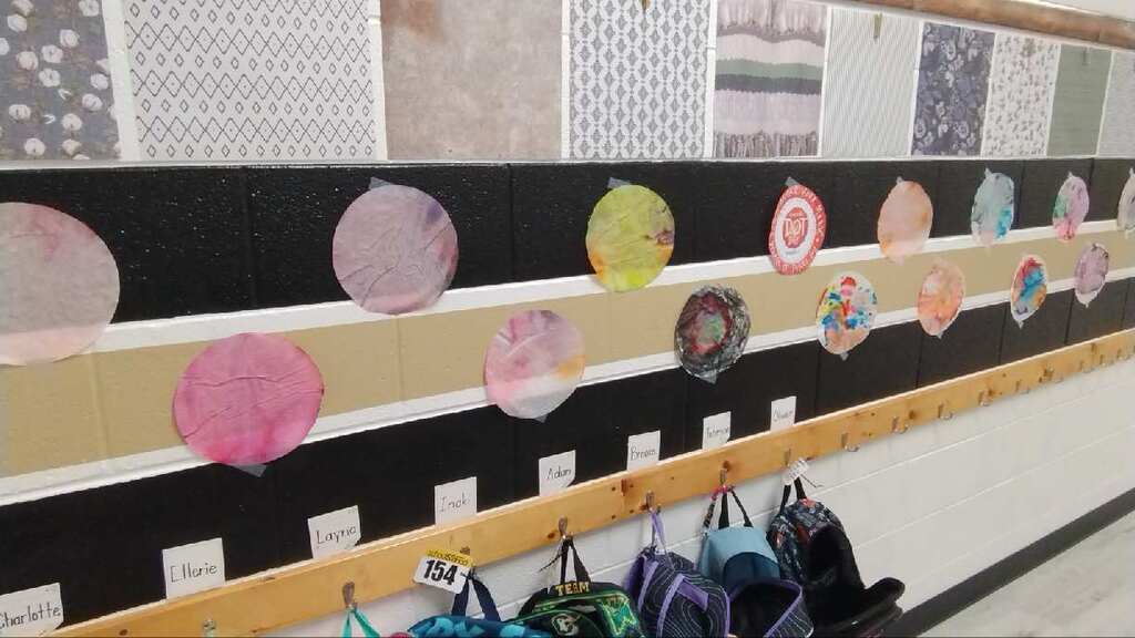 dots on wall