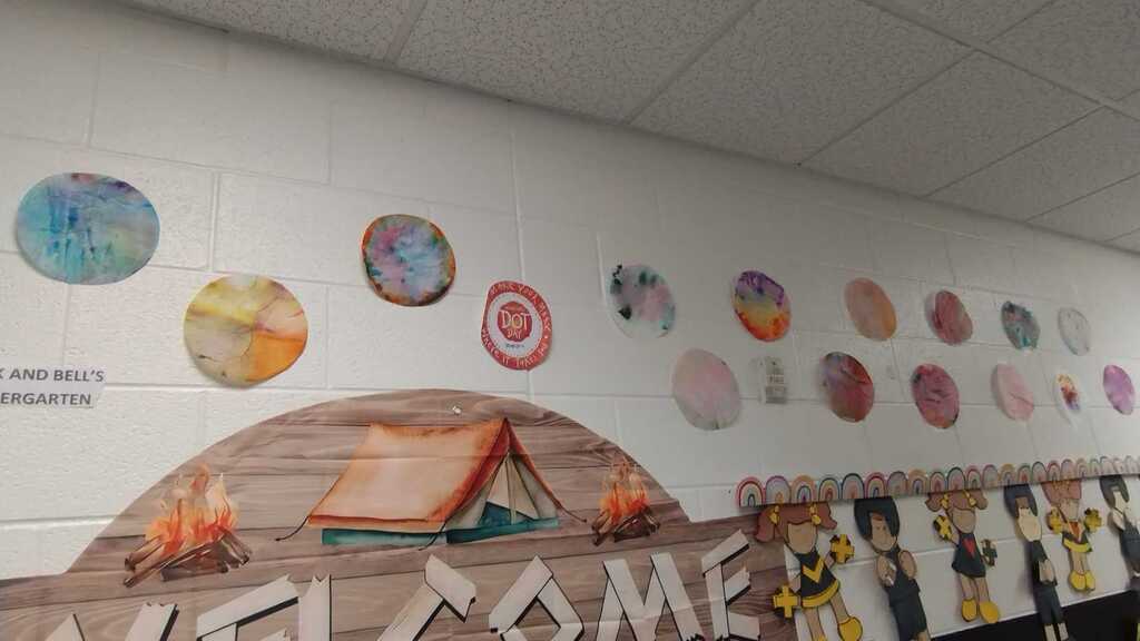 dots on wall