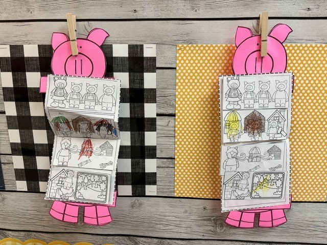 pig art in hallway