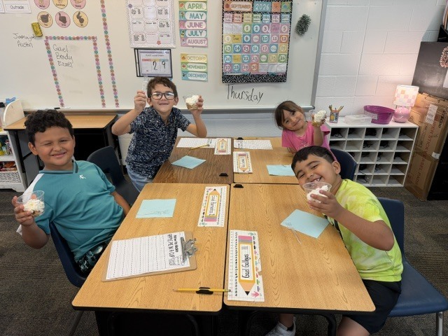 students in class