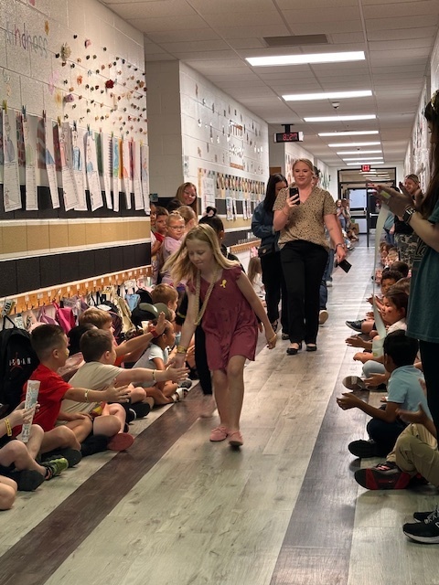 waling in hallway