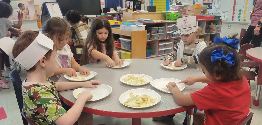 students at table