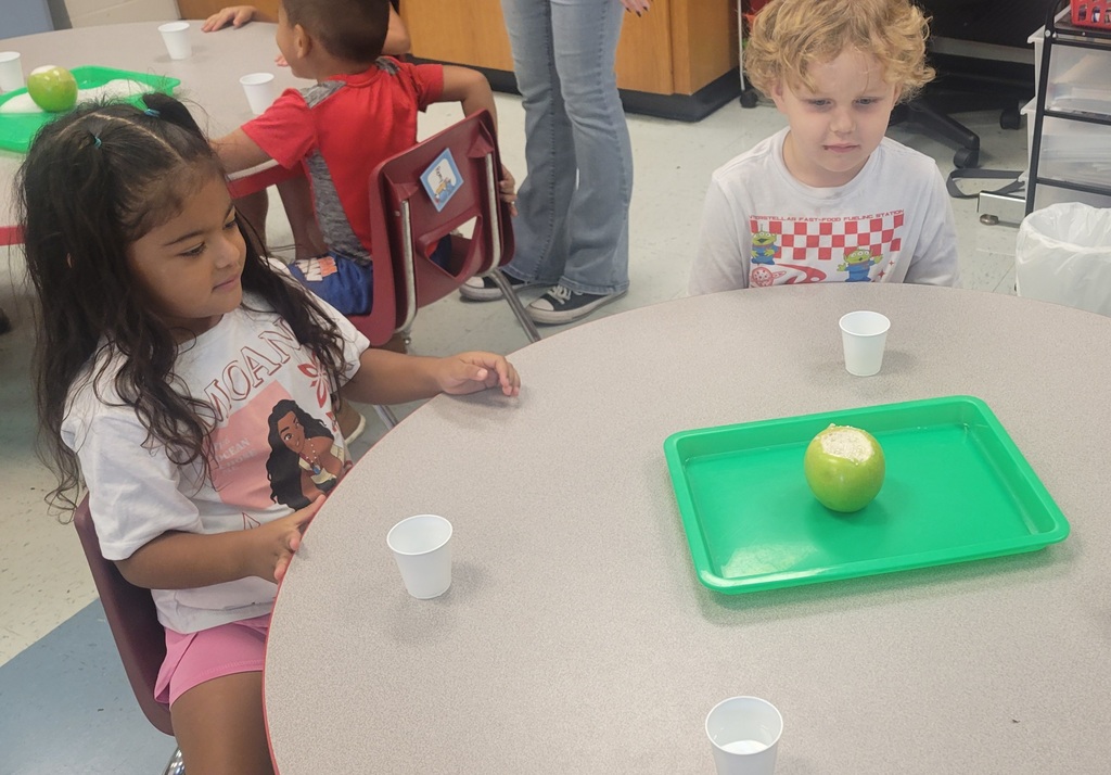 students at table
