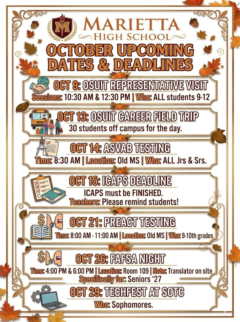 october dates