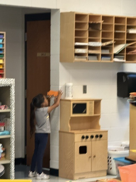 student in classroom