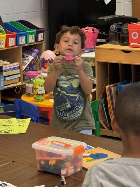 student in classroom