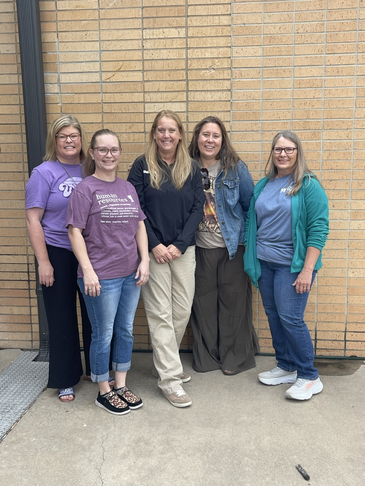 MCSEC staff in the front of the elementary school