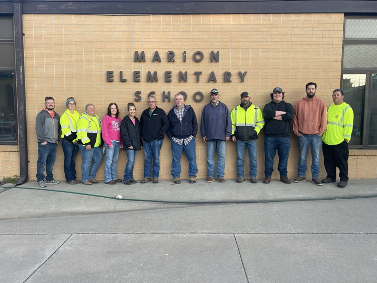 State Department employees show up to greet our students this morning