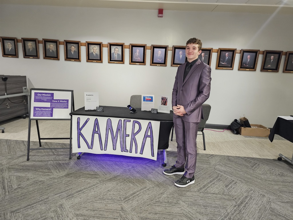 Jordy Raymer with his Kamera idea. 
