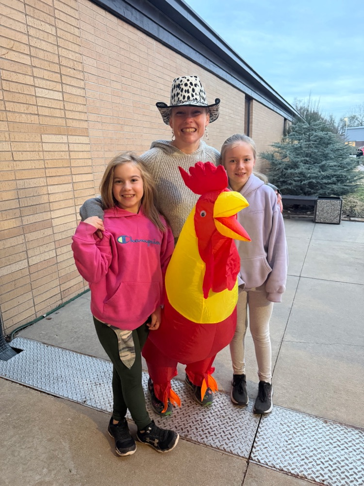 Family pictures with the chicken