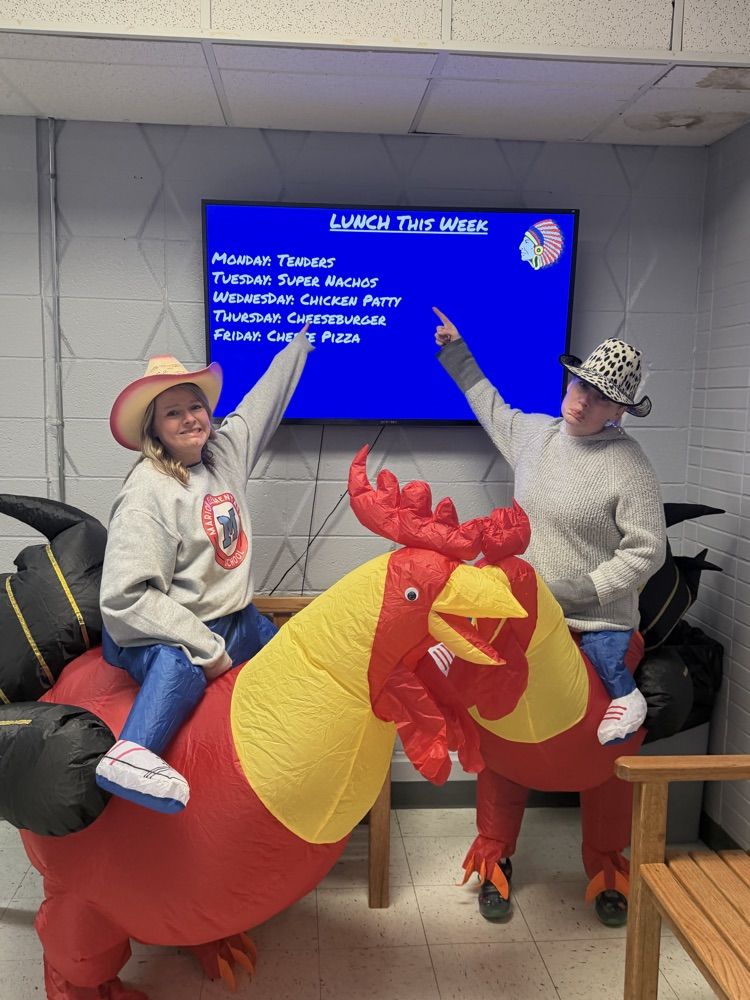 The chickens are not happy that we are having chicken patties for lunch.