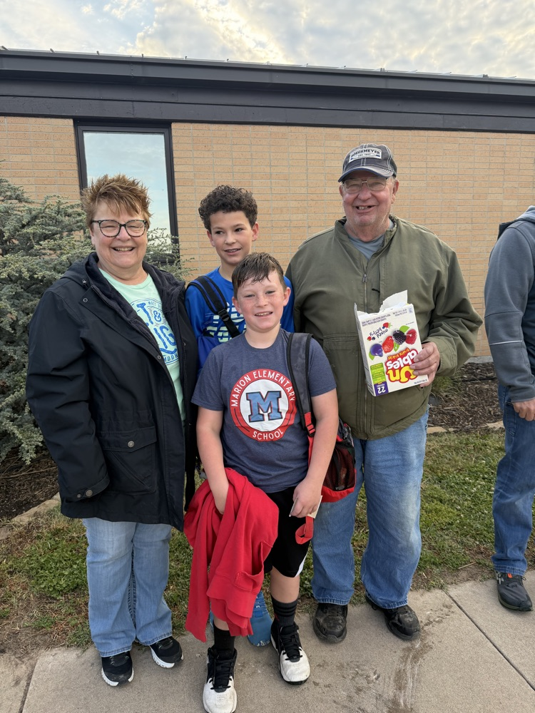Two MES boys with their grandparents
