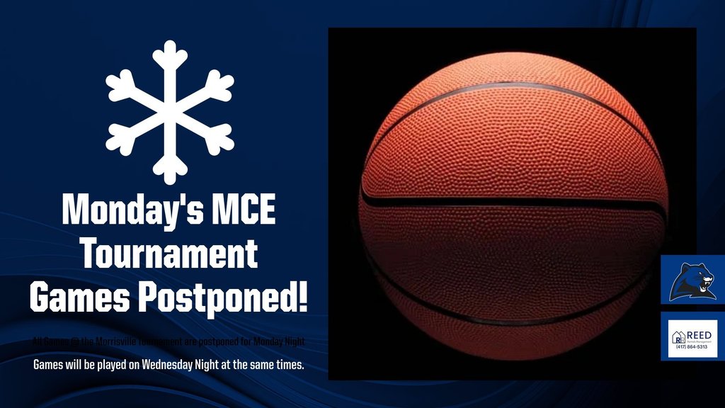 Monday Games Postponed