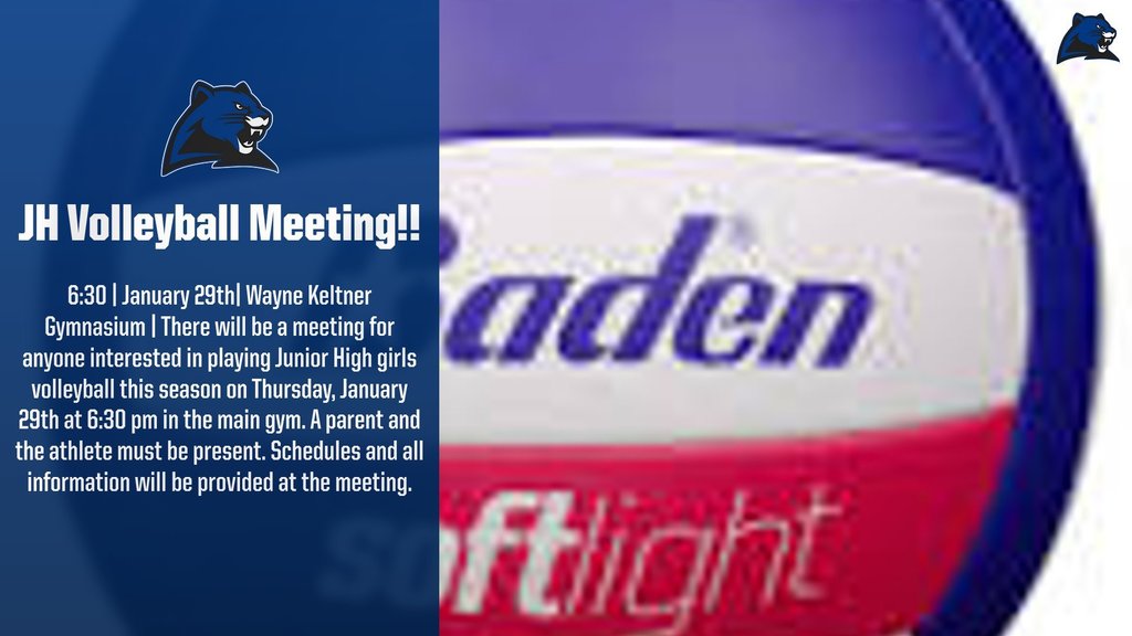 MCE JH Volleyball Meeting