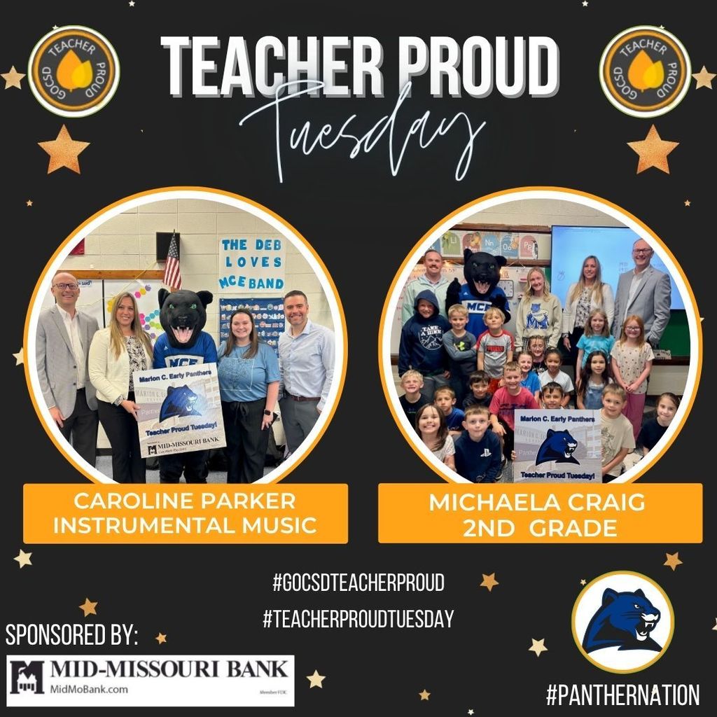 April Teacher Proud Tuesday Winners