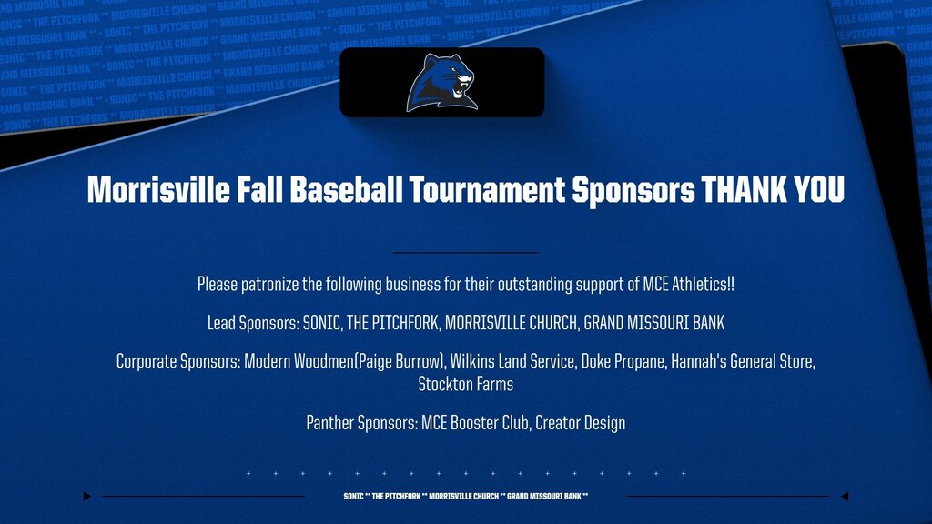 Morrisville Baseball Tournament Sponsors