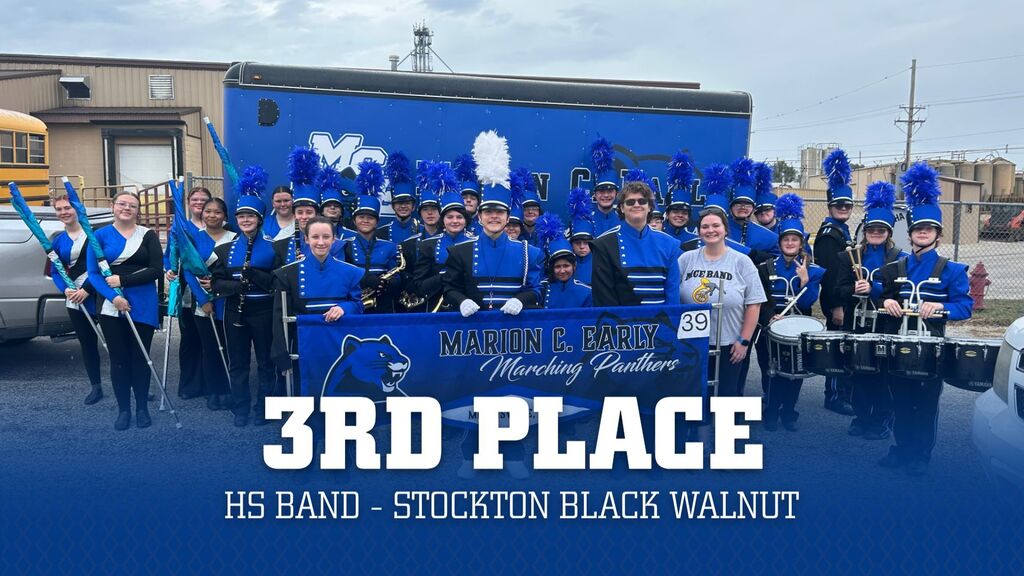 Band in front of trailer