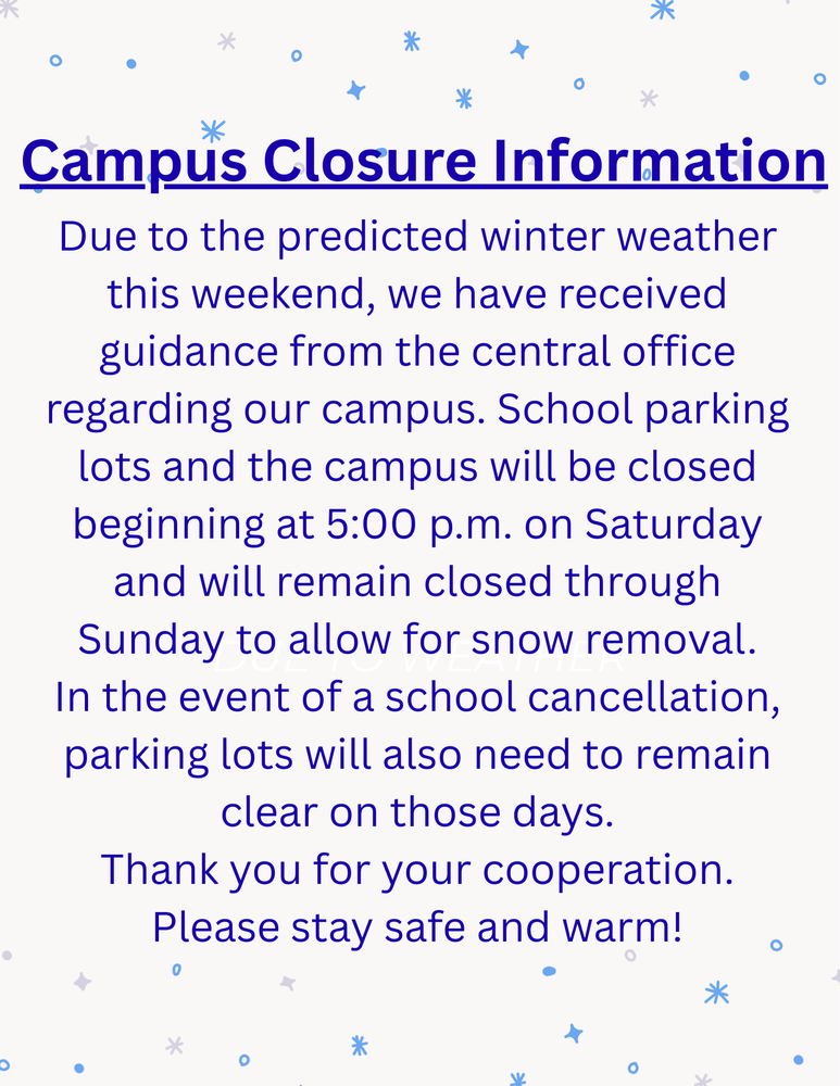 snow closure