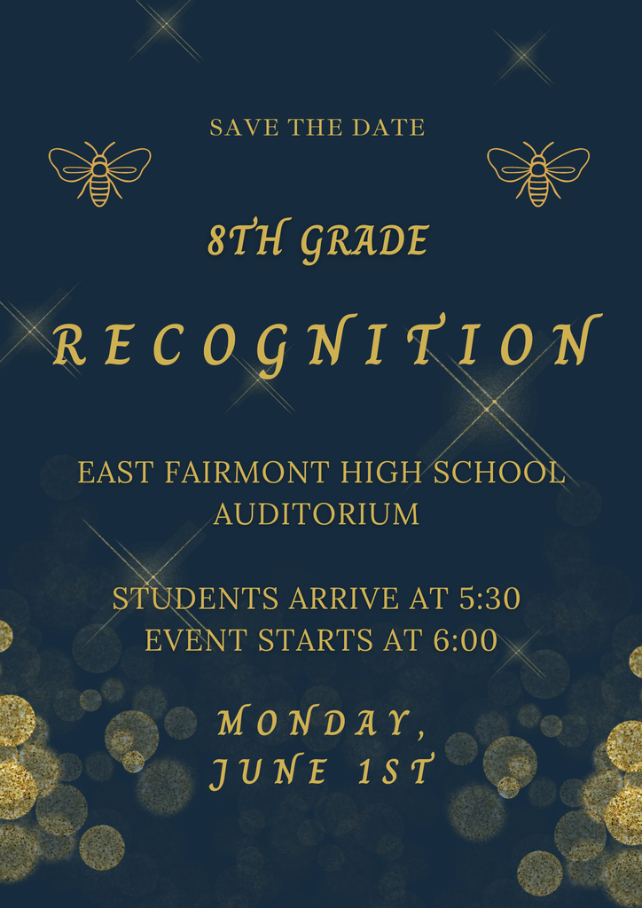 8th grade recognition flyer