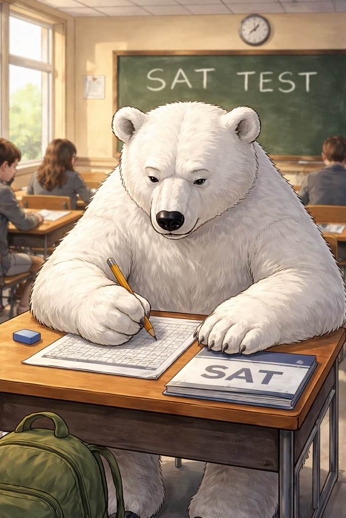 Polar Bear taking SAT
