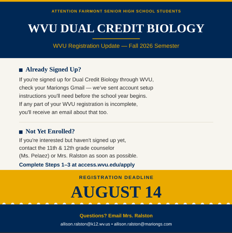 dual credit biology