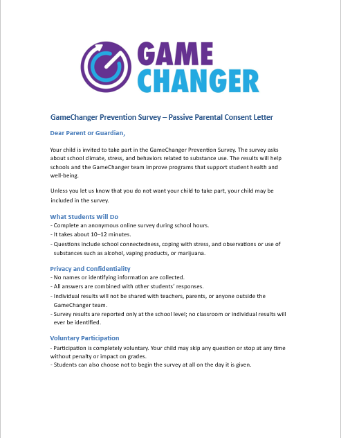 GameChanger parent info