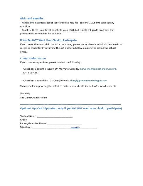 GameChanger parent info