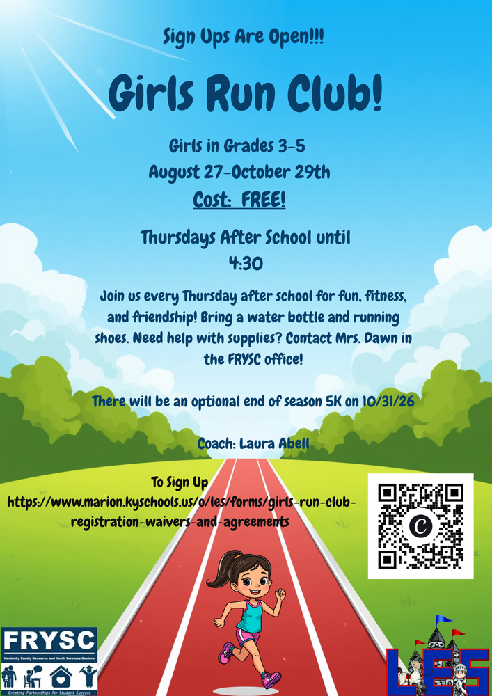 Girls Run Club Flyer