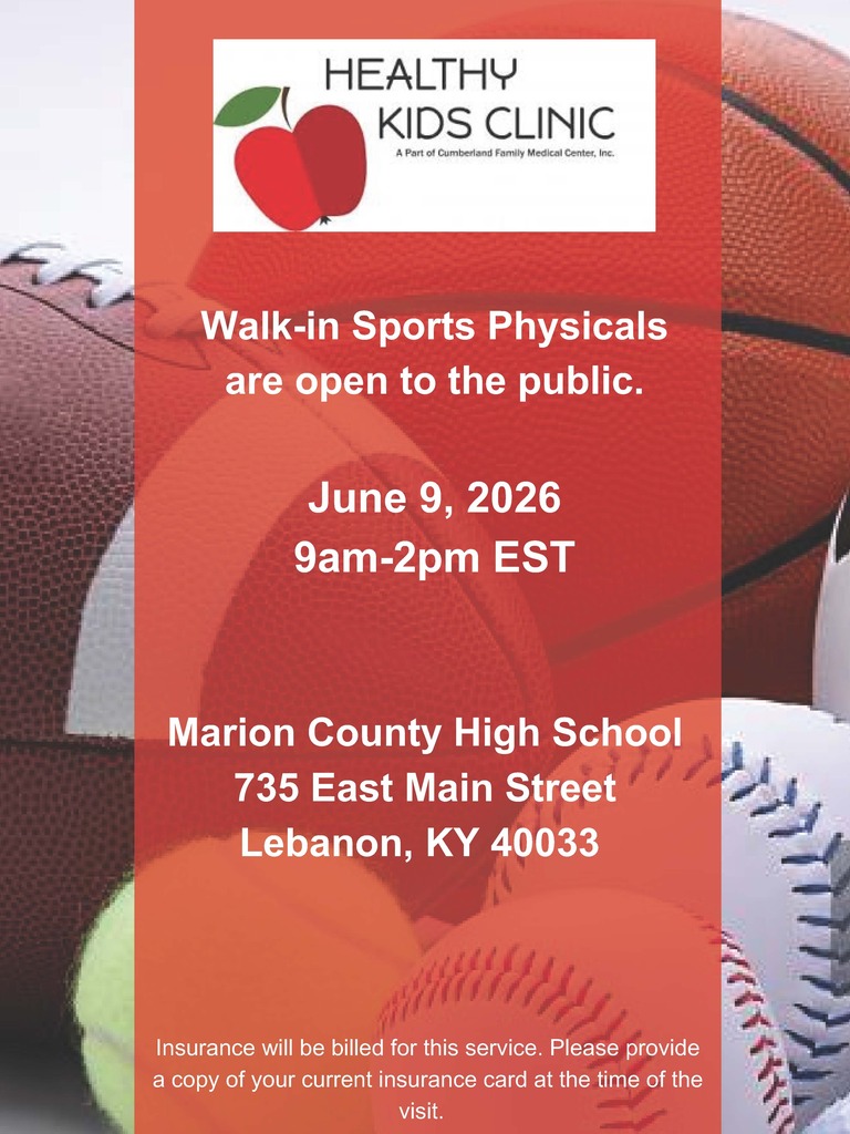 sports physical flyer
