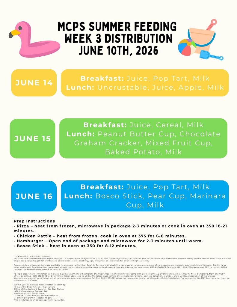 Week 3 menu