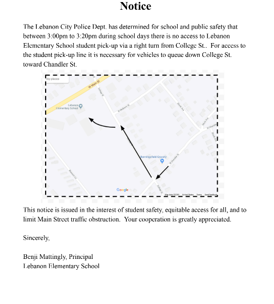 Parent Pickup Route
