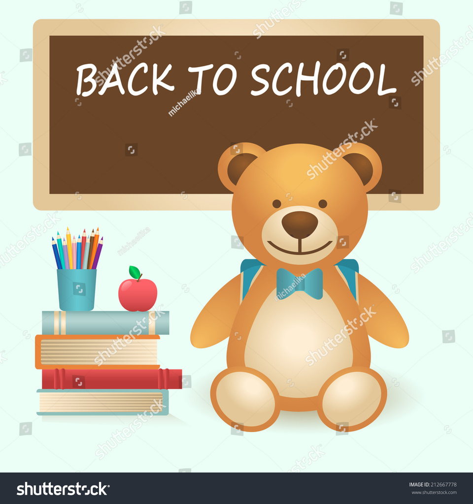 back to school bear
