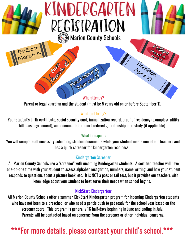 Kindergarten Registration