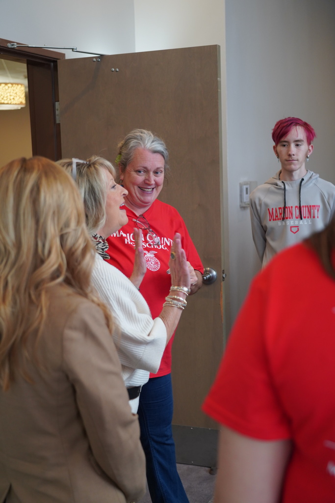 Mrs. Lauranne James speaks to MCHS FFA