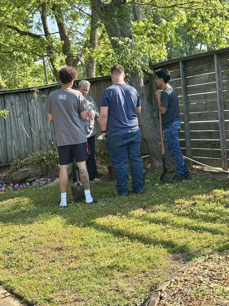Talking through wall landscape