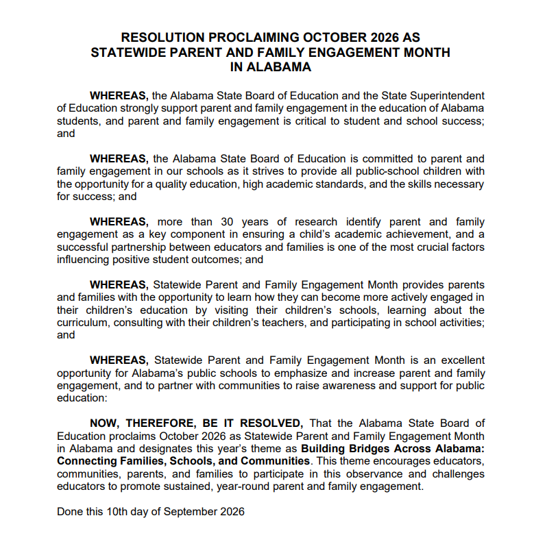 Statewide Parent Visitation Month