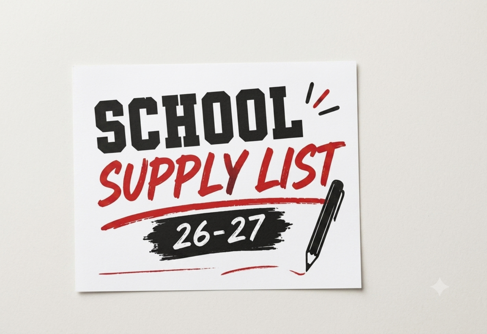 School Supply  Lists 26-27