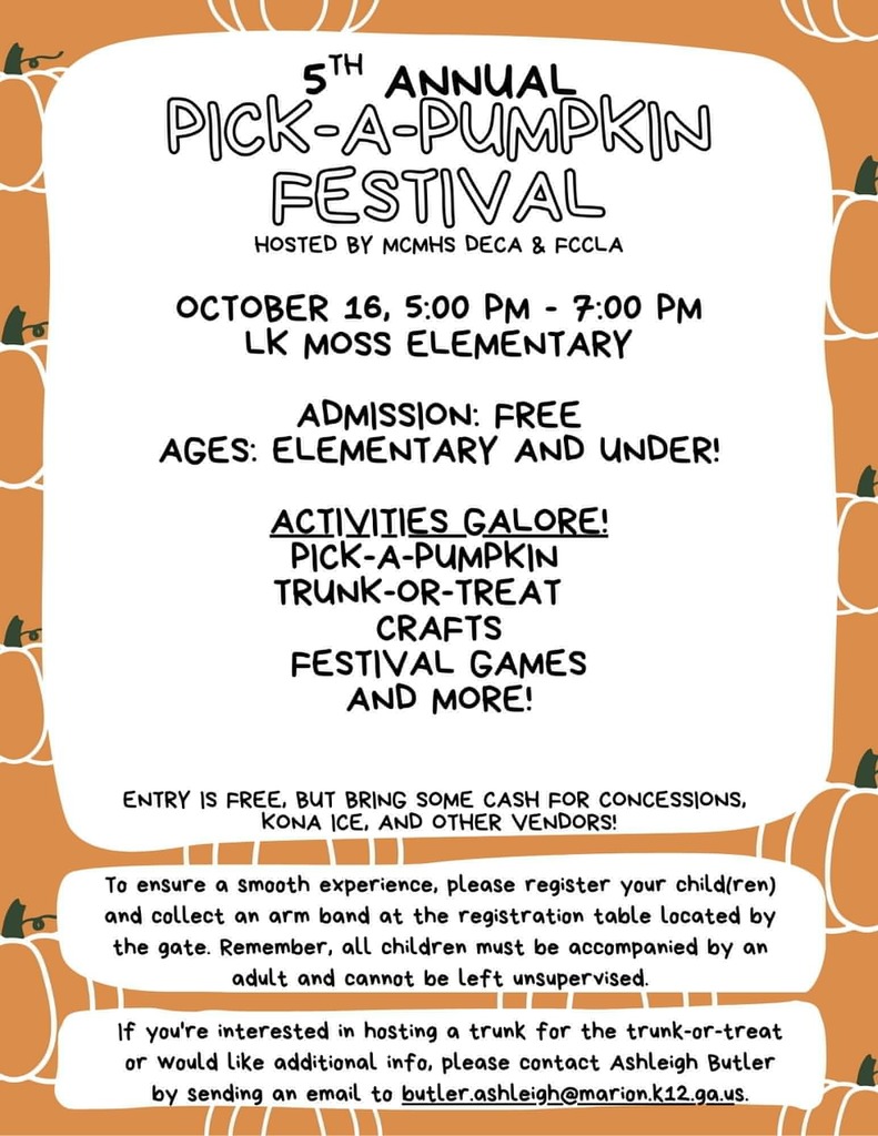 5th Annual Pick-A-Pumpkin Festival 