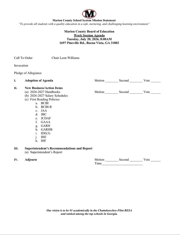 work session agenda 7-20-26